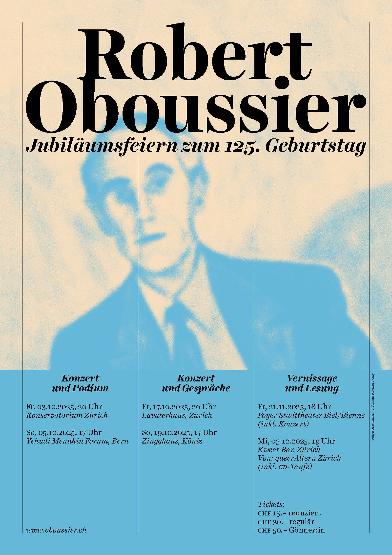 Robert Oboussier Jubiläumsfeiern